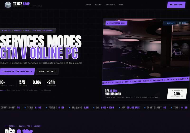 Shop TOXIZZ — GTA 5 Online